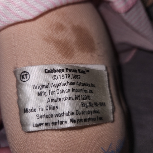 Vintage Cabbage Patch Kid Blonde Yarn Hair Green Eyes 1978,1982 - Picture 6 of 16